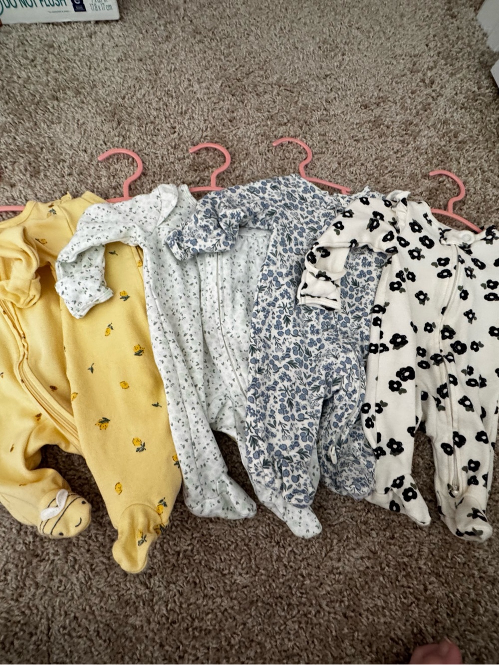 Carter’s Pajama Bundle Newborn NWOT